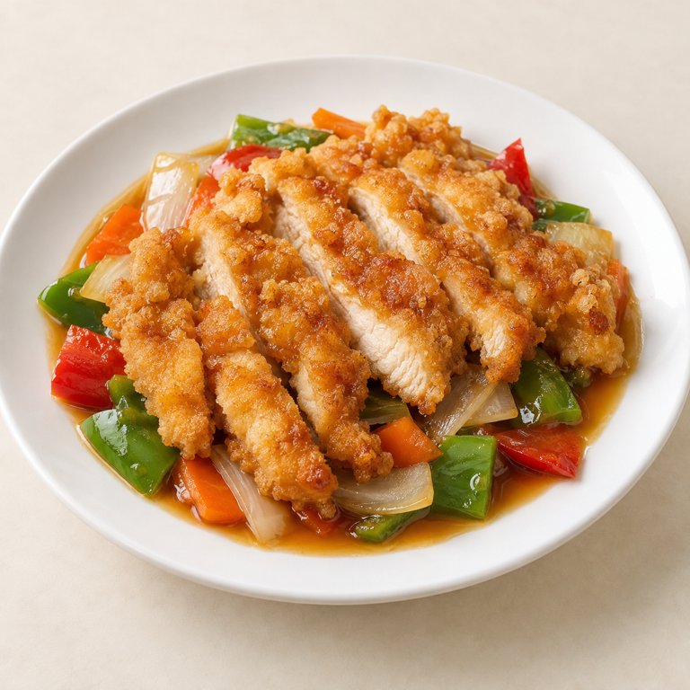 [83] Pechuga de pollo rebozado
