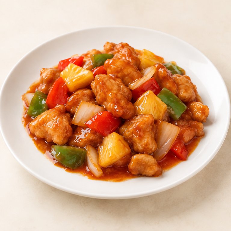 [77] Pollo agridulce