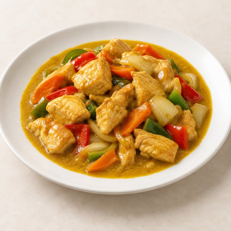[71] Pollo con salsa de curry