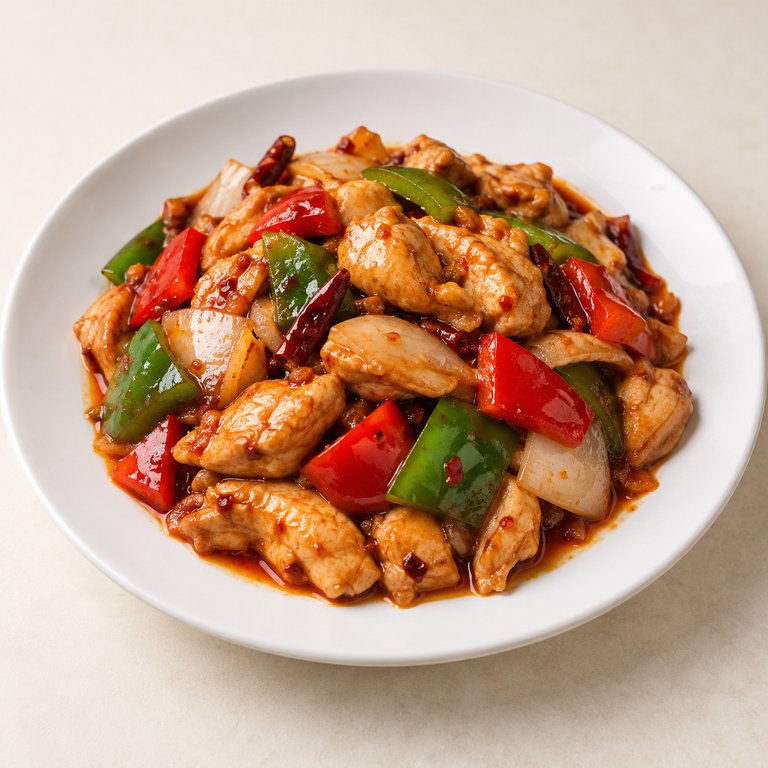 [72] Pollo con salsa picante